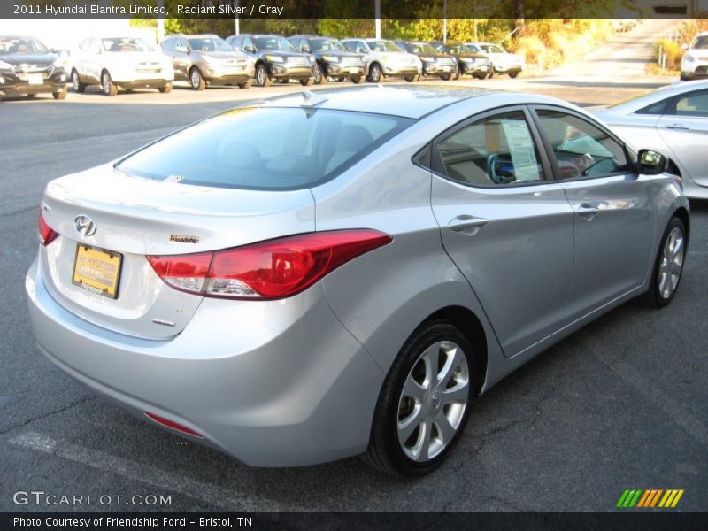 Radiant Silver / Gray 2011 Hyundai Elantra Limited
