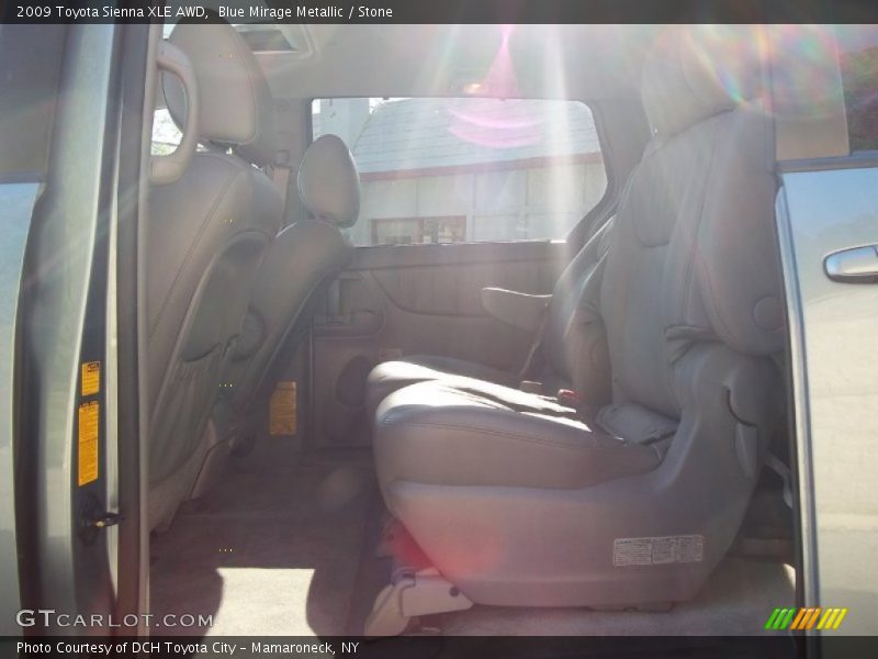 Blue Mirage Metallic / Stone 2009 Toyota Sienna XLE AWD
