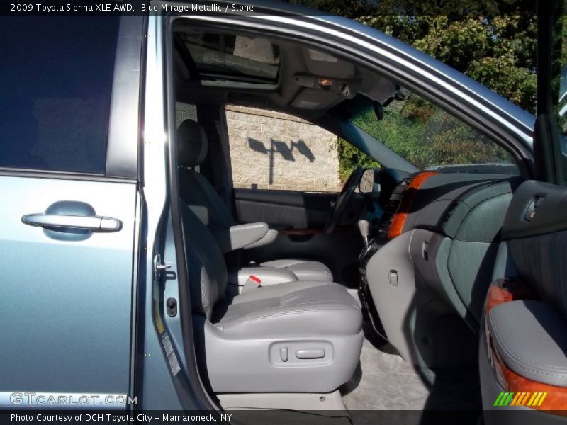 Blue Mirage Metallic / Stone 2009 Toyota Sienna XLE AWD