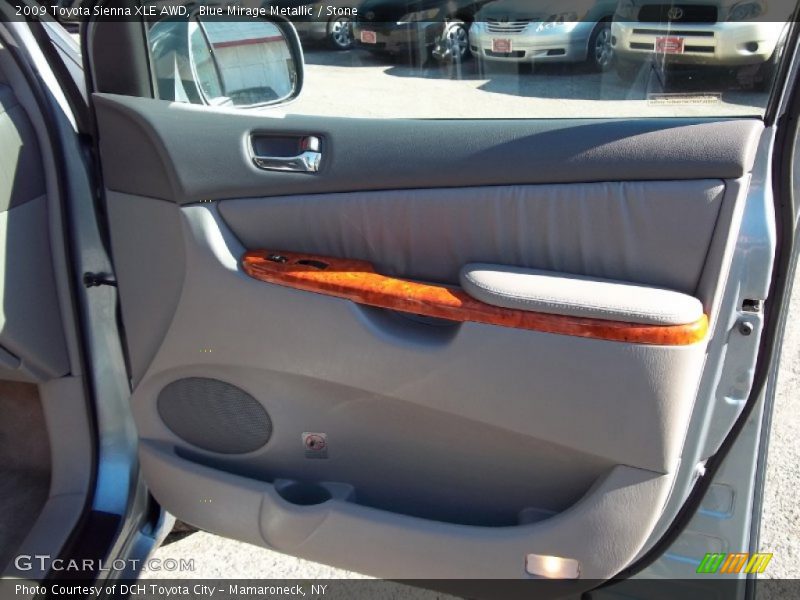 Blue Mirage Metallic / Stone 2009 Toyota Sienna XLE AWD