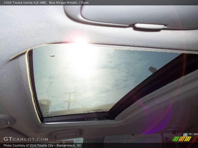 Blue Mirage Metallic / Stone 2009 Toyota Sienna XLE AWD