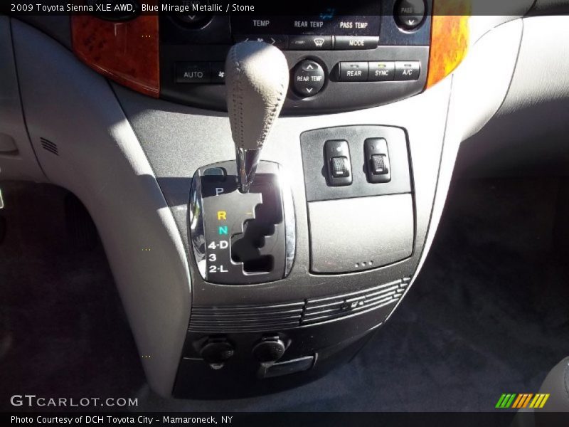 Blue Mirage Metallic / Stone 2009 Toyota Sienna XLE AWD