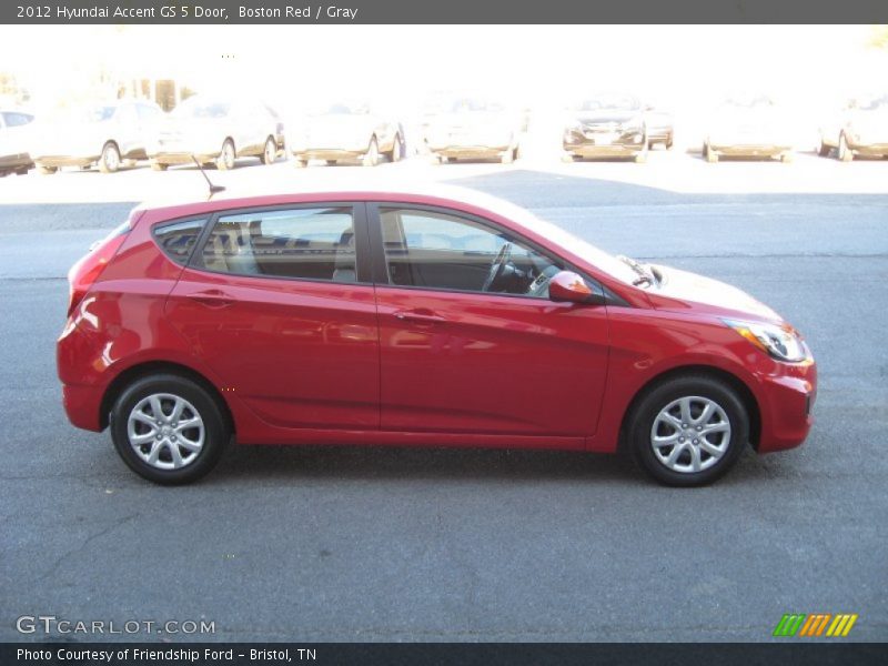 Boston Red / Gray 2012 Hyundai Accent GS 5 Door