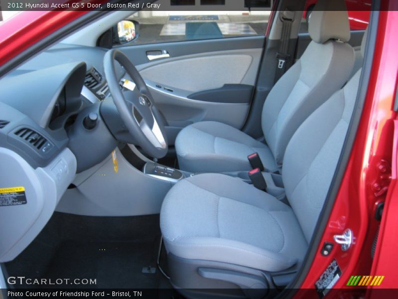  2012 Accent GS 5 Door Gray Interior