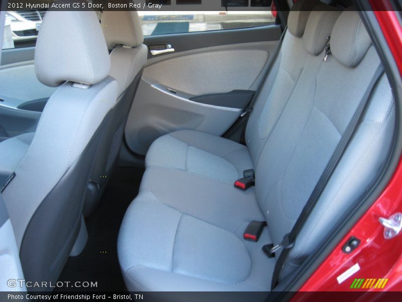 Boston Red / Gray 2012 Hyundai Accent GS 5 Door