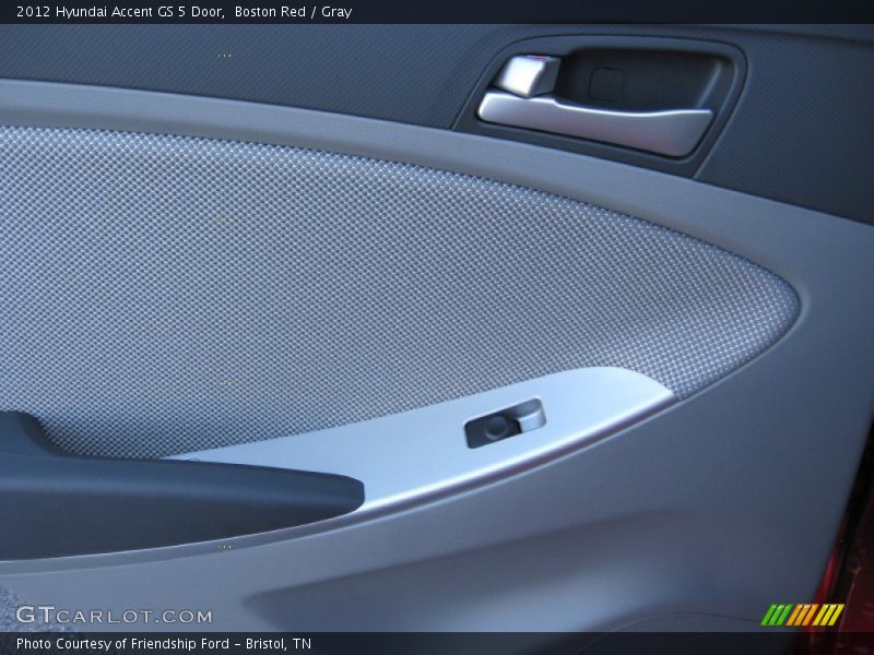 Boston Red / Gray 2012 Hyundai Accent GS 5 Door