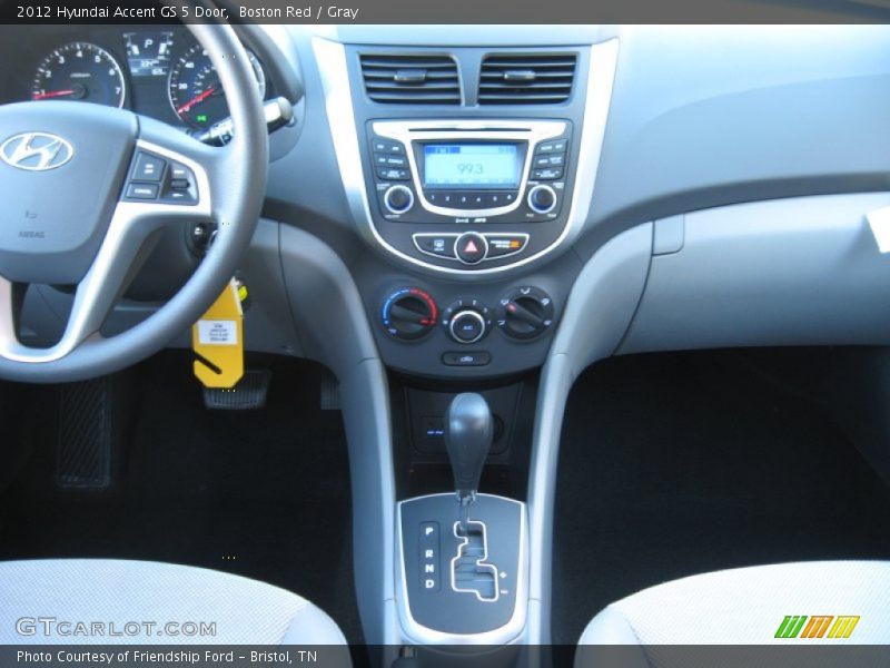 Controls of 2012 Accent GS 5 Door