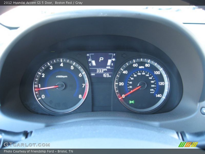  2012 Accent GS 5 Door GS 5 Door Gauges