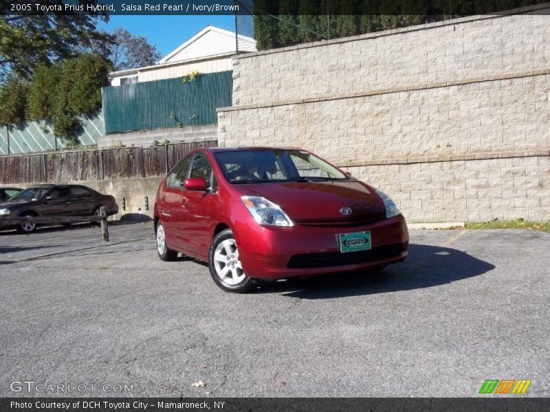 Salsa Red Pearl / Ivory/Brown 2005 Toyota Prius Hybrid