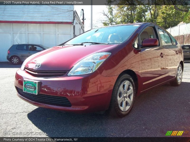 Salsa Red Pearl / Ivory/Brown 2005 Toyota Prius Hybrid