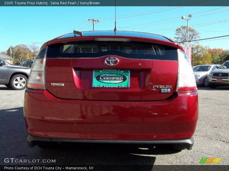 Salsa Red Pearl / Ivory/Brown 2005 Toyota Prius Hybrid