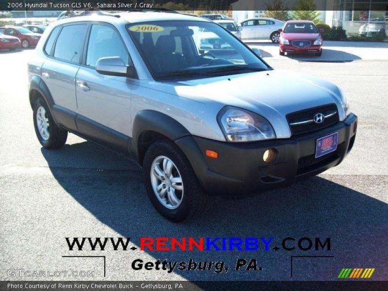 Sahara Silver / Gray 2006 Hyundai Tucson GLS V6