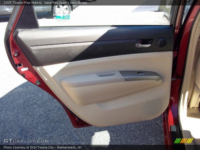 Salsa Red Pearl / Ivory/Brown 2005 Toyota Prius Hybrid