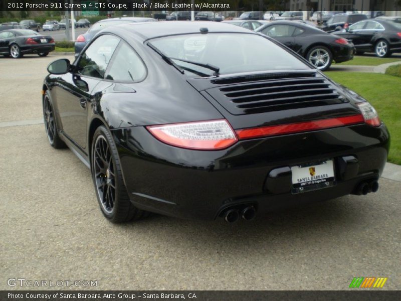 Black / Black Leather w/Alcantara 2012 Porsche 911 Carrera 4 GTS Coupe