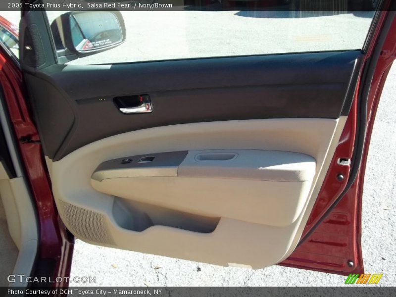 Salsa Red Pearl / Ivory/Brown 2005 Toyota Prius Hybrid
