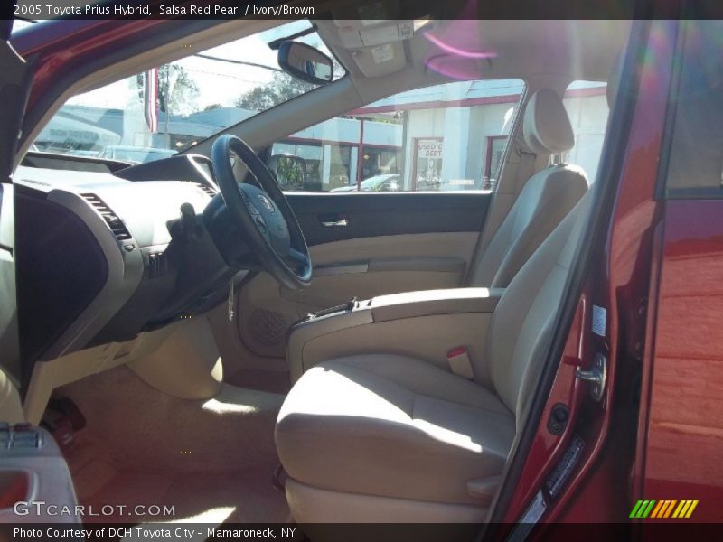 Salsa Red Pearl / Ivory/Brown 2005 Toyota Prius Hybrid