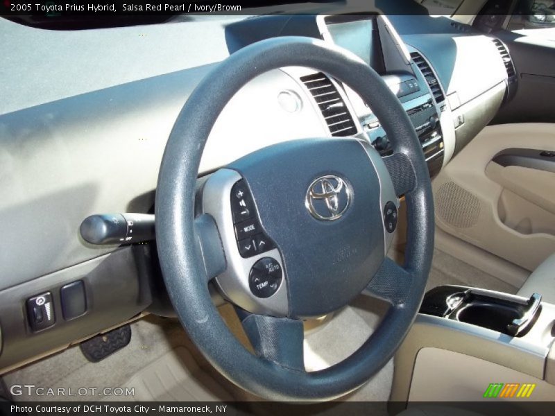 Salsa Red Pearl / Ivory/Brown 2005 Toyota Prius Hybrid