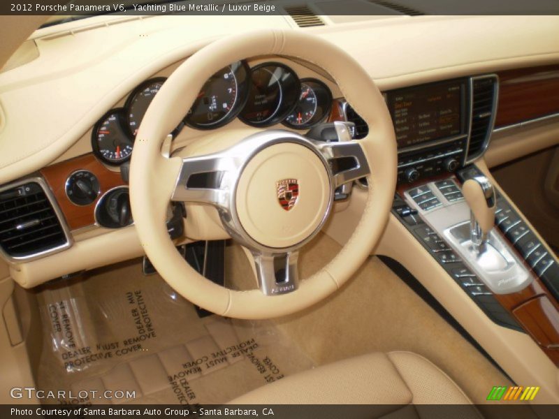 Yachting Blue Metallic / Luxor Beige 2012 Porsche Panamera V6