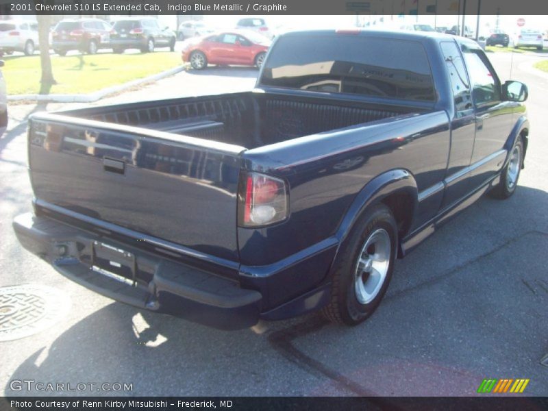 Indigo Blue Metallic / Graphite 2001 Chevrolet S10 LS Extended Cab