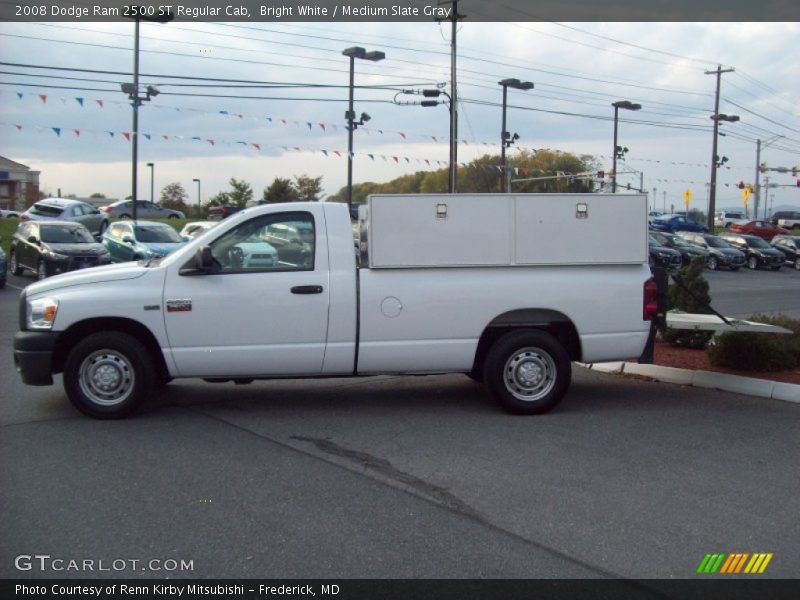 Bright White / Medium Slate Gray 2008 Dodge Ram 2500 ST Regular Cab