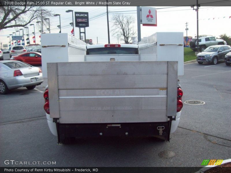 Bright White / Medium Slate Gray 2008 Dodge Ram 2500 ST Regular Cab