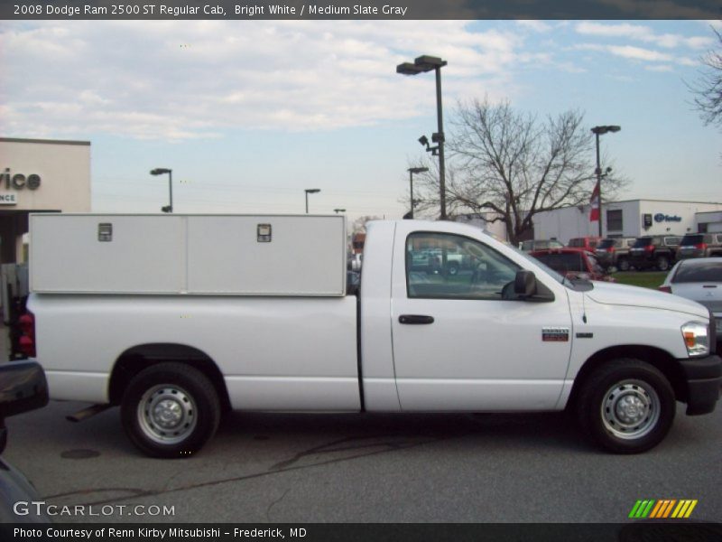 Bright White / Medium Slate Gray 2008 Dodge Ram 2500 ST Regular Cab