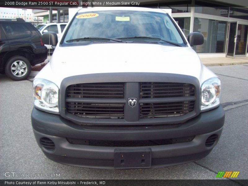 Bright White / Medium Slate Gray 2008 Dodge Ram 2500 ST Regular Cab