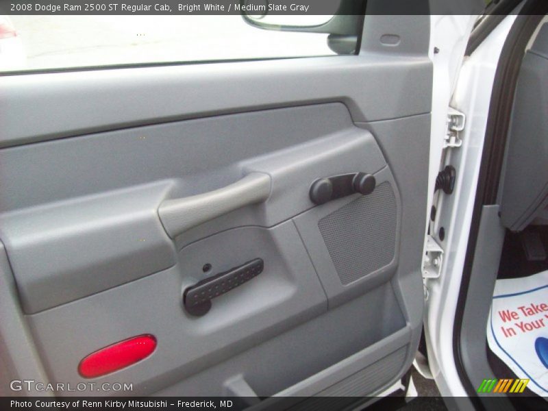 Bright White / Medium Slate Gray 2008 Dodge Ram 2500 ST Regular Cab