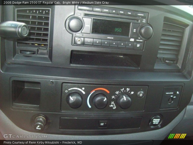 Bright White / Medium Slate Gray 2008 Dodge Ram 2500 ST Regular Cab