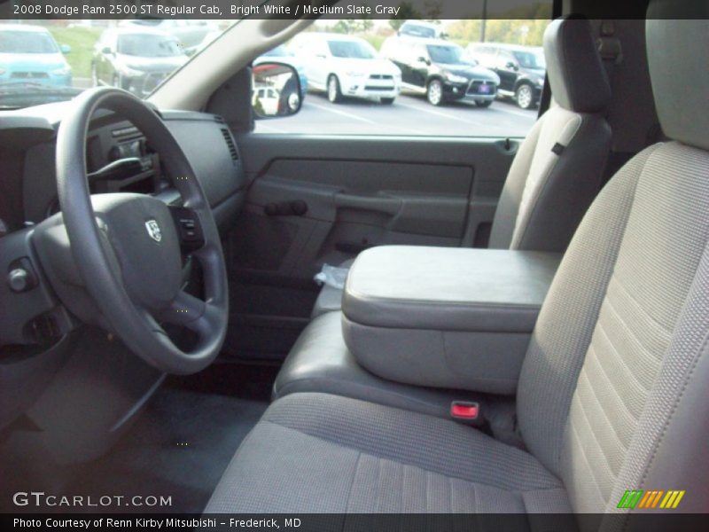 Bright White / Medium Slate Gray 2008 Dodge Ram 2500 ST Regular Cab