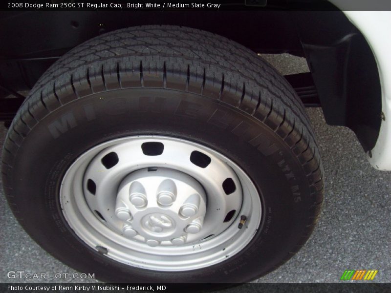 Bright White / Medium Slate Gray 2008 Dodge Ram 2500 ST Regular Cab