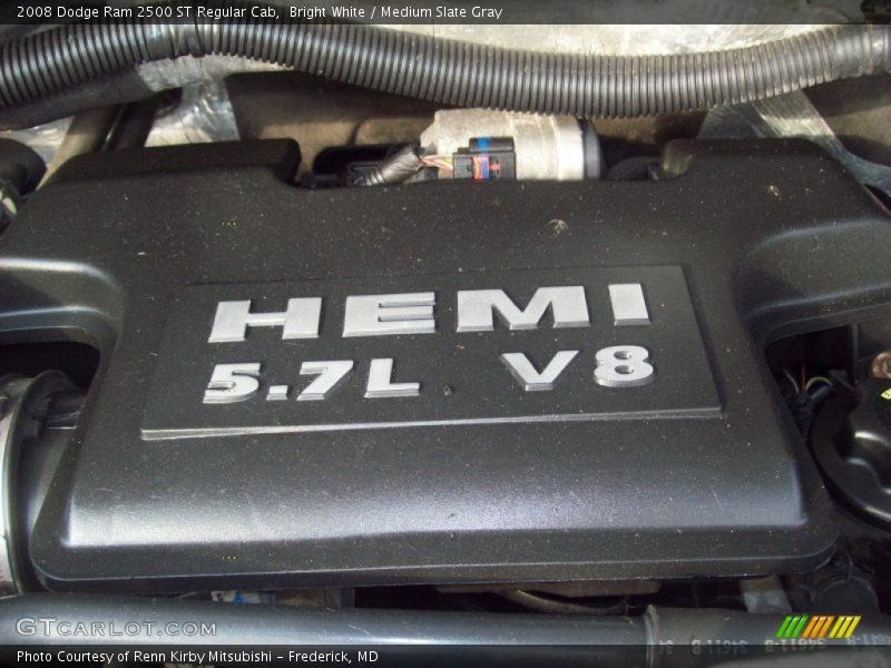 Bright White / Medium Slate Gray 2008 Dodge Ram 2500 ST Regular Cab