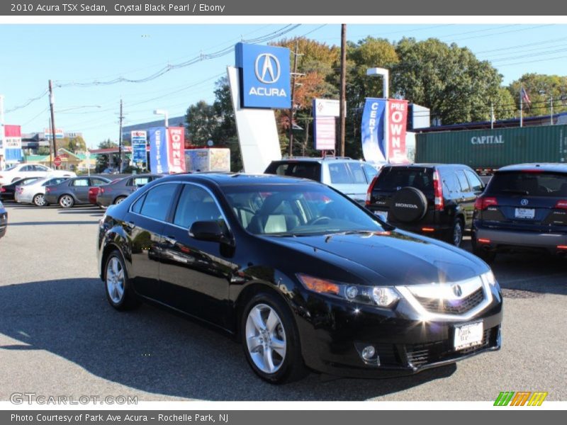 Crystal Black Pearl / Ebony 2010 Acura TSX Sedan