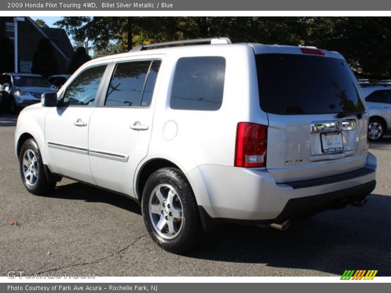 Billet Silver Metallic / Blue 2009 Honda Pilot Touring 4WD