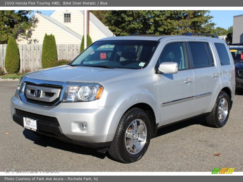 Billet Silver Metallic / Blue 2009 Honda Pilot Touring 4WD