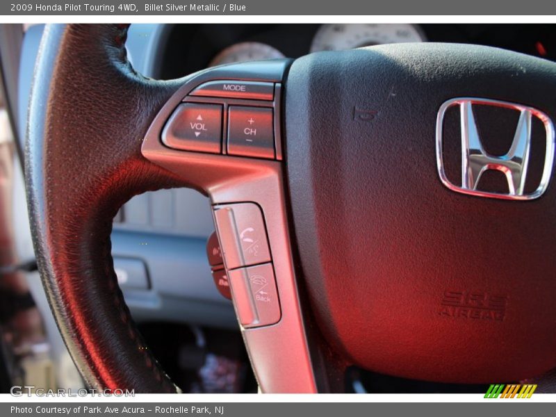 Billet Silver Metallic / Blue 2009 Honda Pilot Touring 4WD