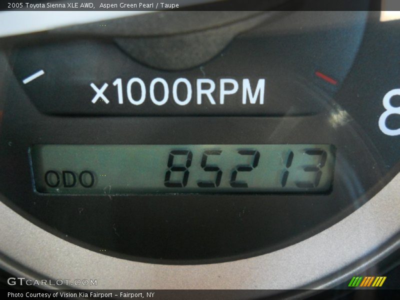 Aspen Green Pearl / Taupe 2005 Toyota Sienna XLE AWD