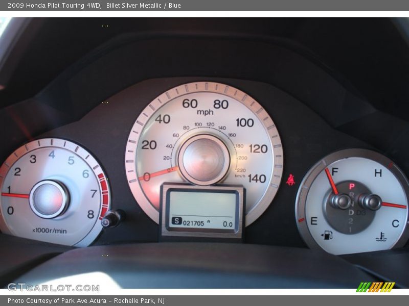 Billet Silver Metallic / Blue 2009 Honda Pilot Touring 4WD