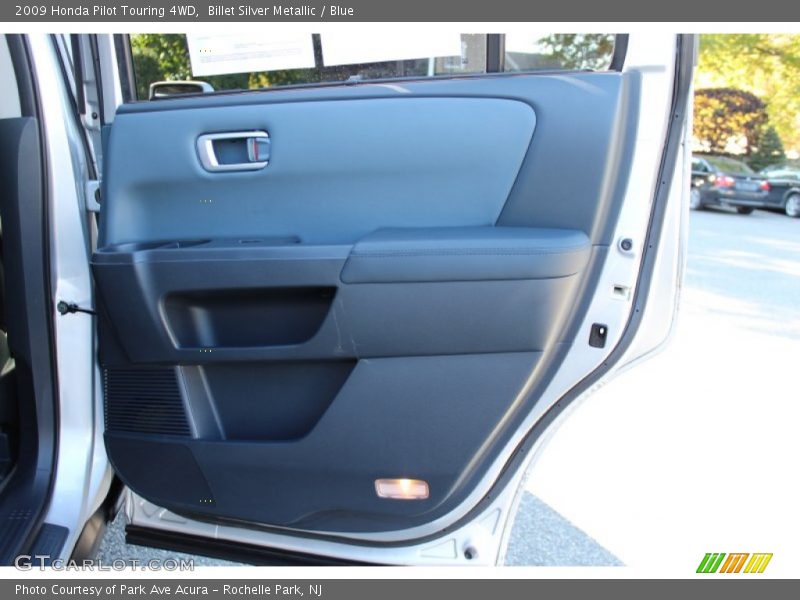 Billet Silver Metallic / Blue 2009 Honda Pilot Touring 4WD