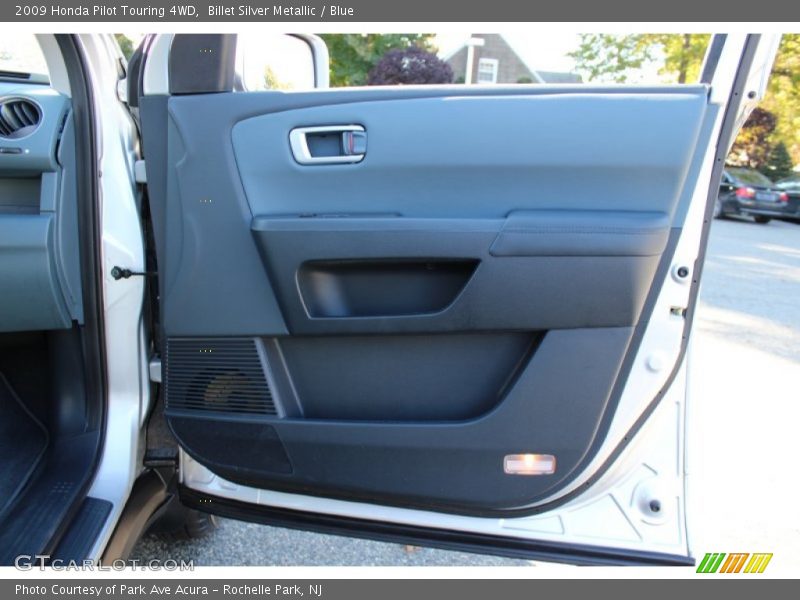 Billet Silver Metallic / Blue 2009 Honda Pilot Touring 4WD
