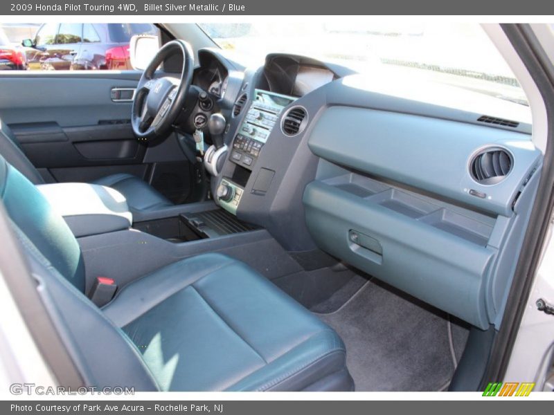 Billet Silver Metallic / Blue 2009 Honda Pilot Touring 4WD