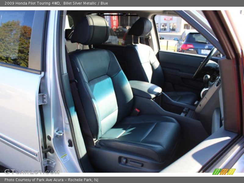 Billet Silver Metallic / Blue 2009 Honda Pilot Touring 4WD
