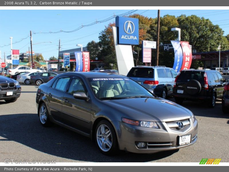 Carbon Bronze Metallic / Taupe 2008 Acura TL 3.2