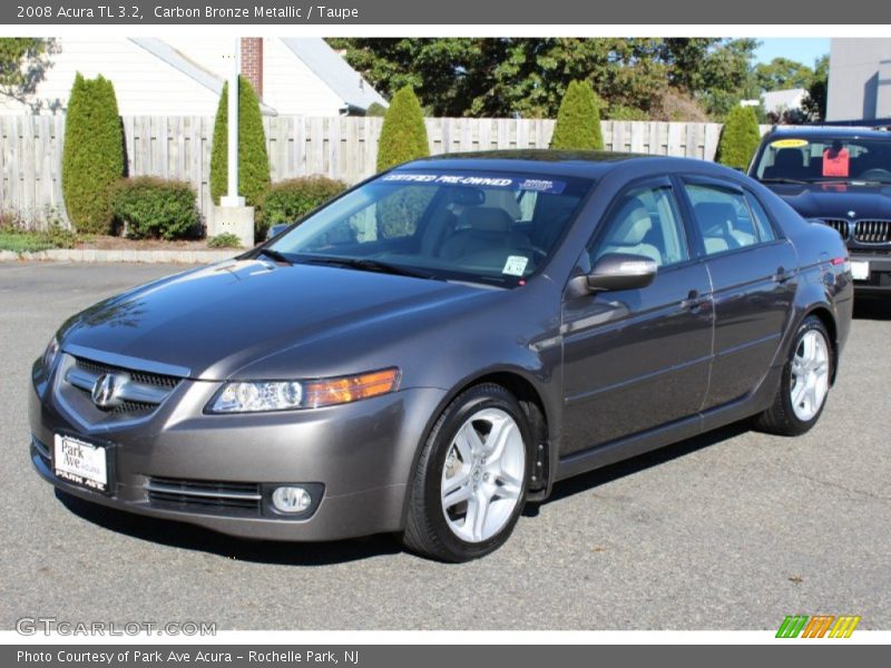 Carbon Bronze Metallic / Taupe 2008 Acura TL 3.2