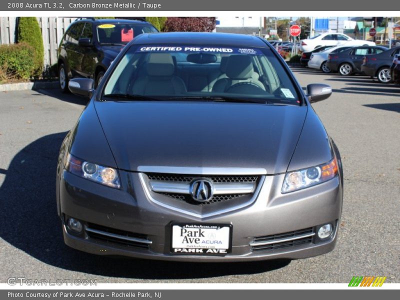 Carbon Bronze Metallic / Taupe 2008 Acura TL 3.2