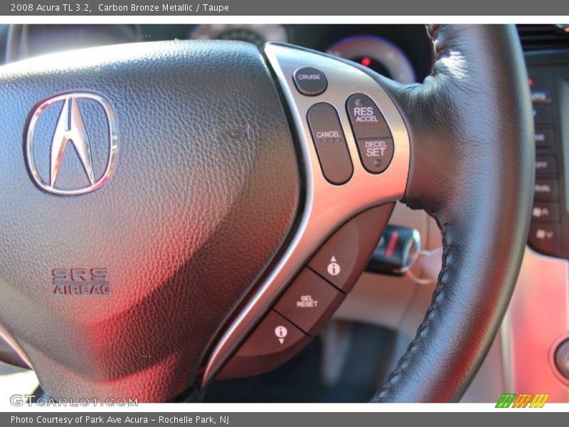 Carbon Bronze Metallic / Taupe 2008 Acura TL 3.2