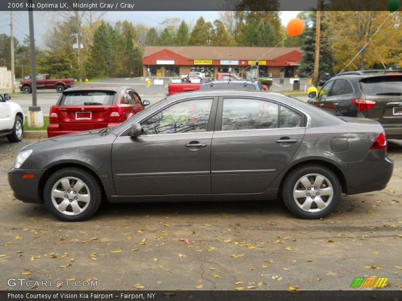 Midnight Gray / Gray 2006 Kia Optima LX