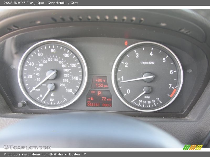 Space Grey Metallic / Grey 2008 BMW X5 3.0si