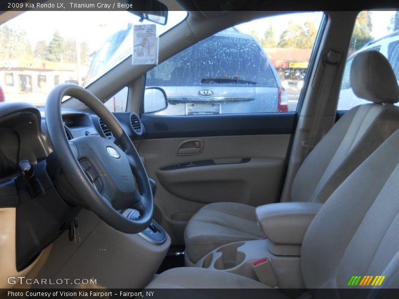 Titanium Gray / Beige 2009 Kia Rondo LX