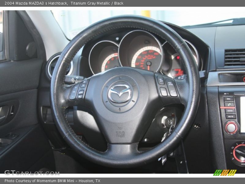 Titanium Gray Metallic / Black 2004 Mazda MAZDA3 s Hatchback